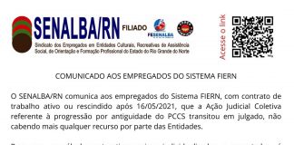 comunicado empregados sistema fiern